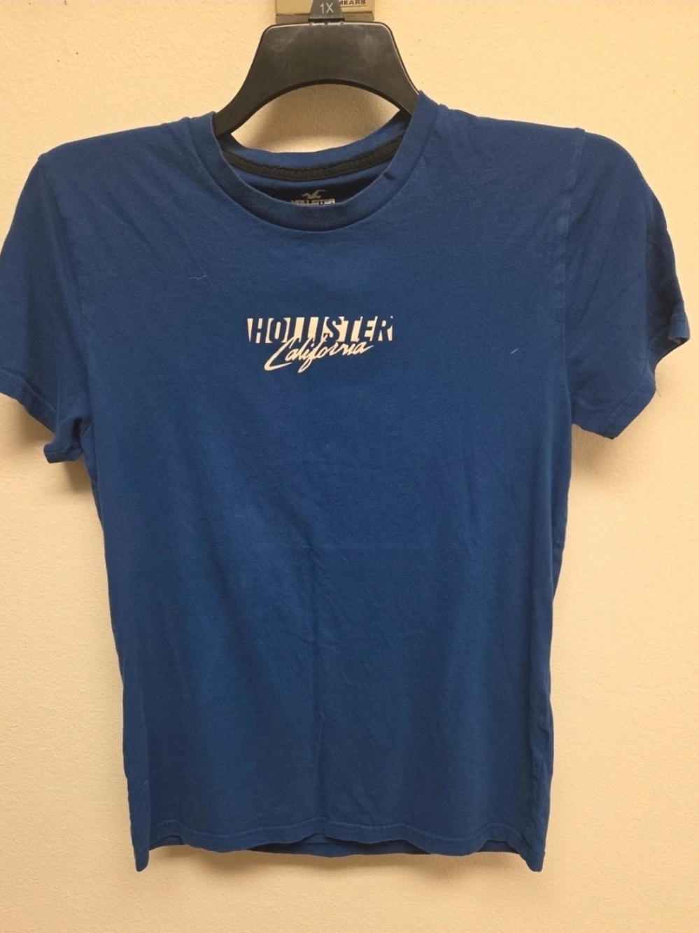 Hollister Blue Logo Short Sleeve Crew Tee